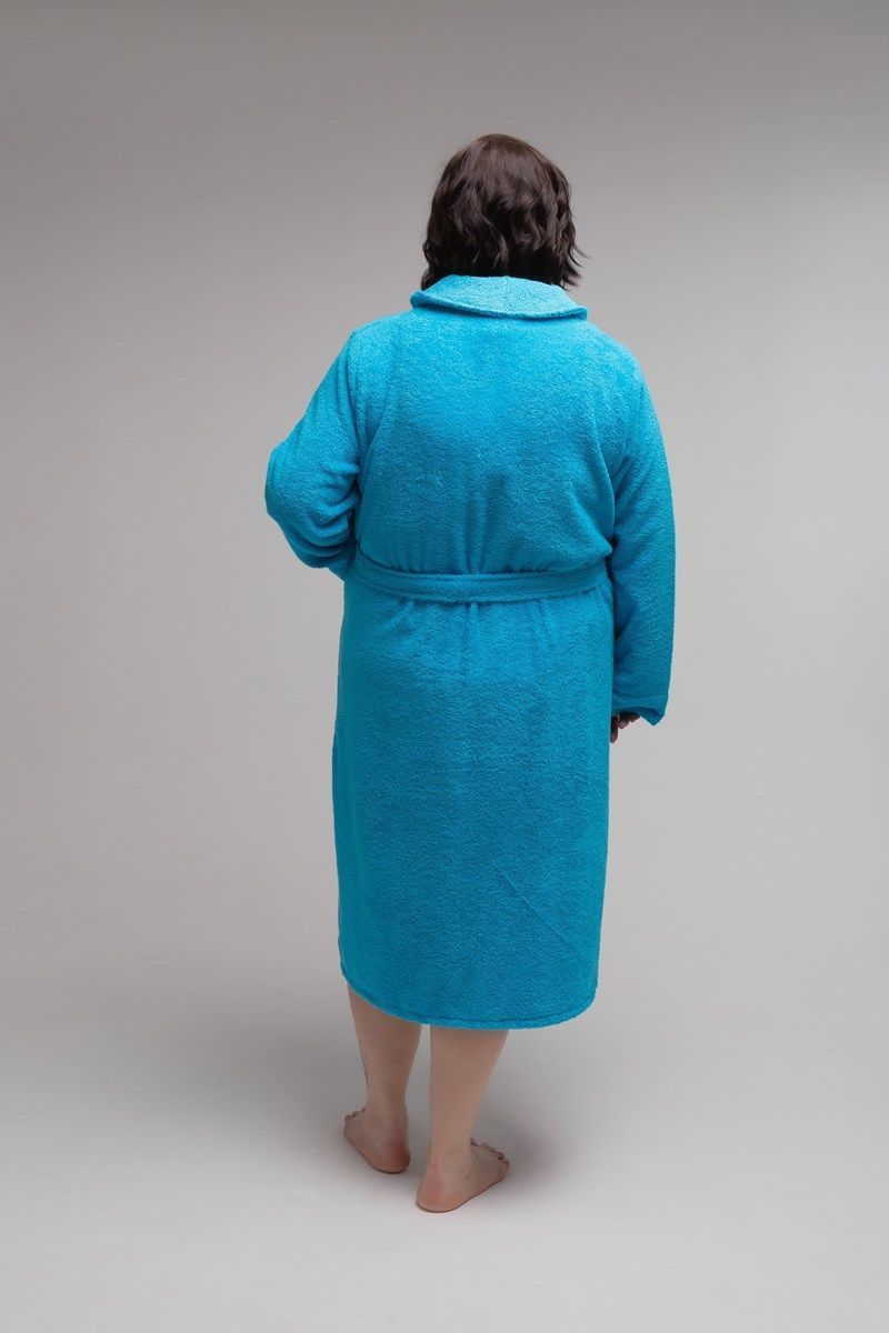 снимок Халат махровый голубой 60-62 от магазина BIO-TEXTILES ОПТ