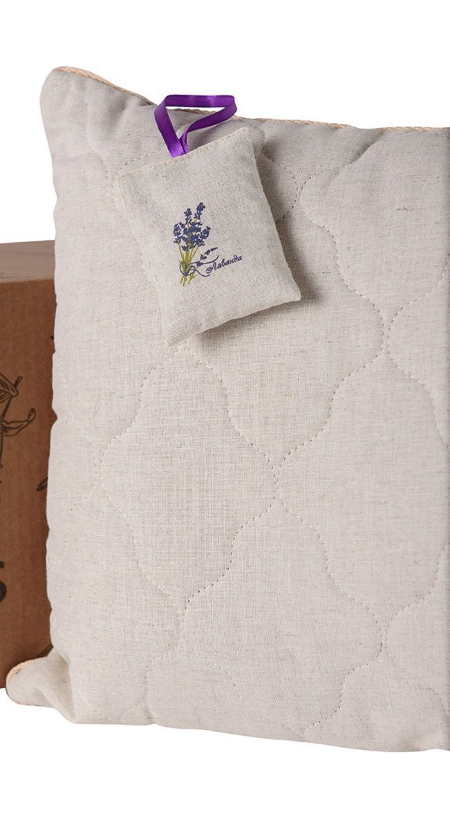 снимок Подушка "Полезный сон" с лузгой гречихи от магазина BIO-TEXTILES ОПТ